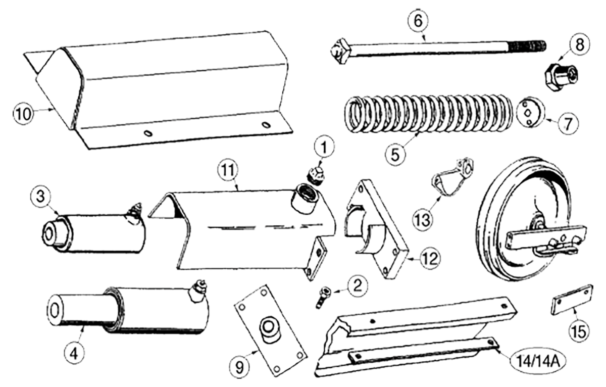 Case 310 Dozer parts diagram