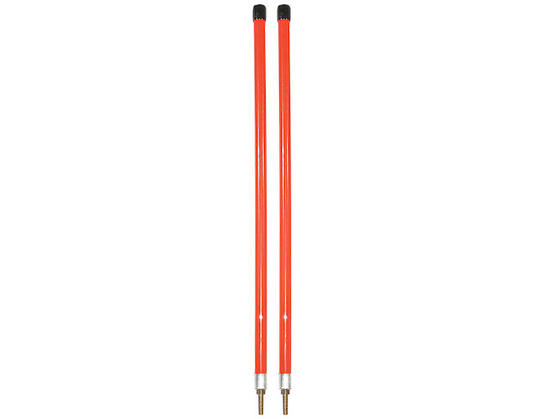 3/4 x 24 Inch Fluorescent Orange Bumper Marker Sight Rods with Hardware