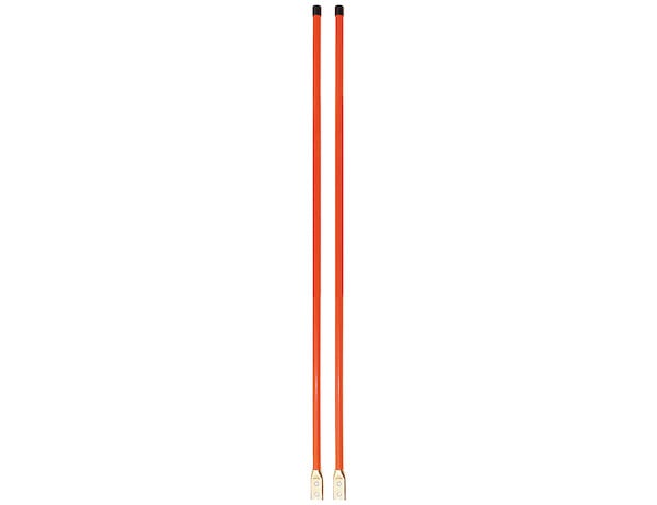 3/4 x 48 Inch Fluorescent Orange Bolt-On Bumper Marker Sight Rods with Hardware