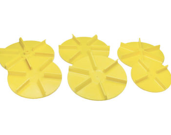 SAM Universal Yellow Poly Replacement Spinner 18 Inch Diameter Clockwise
