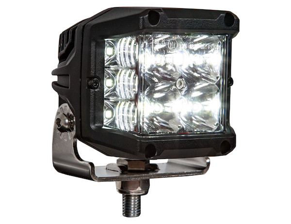 Ultra Bright Wide Angle 4 Inch by 3 Inch Rectangular LED Clear Spot-Flood Combination Light