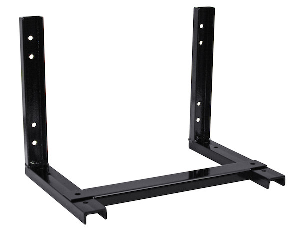 15x14 Inch Black Steel Mounting Brackets For 48 Inch Poly Truck Boxes