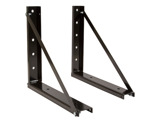 18x24 Inch Bolted Black Structural Steel Mounting Brackets