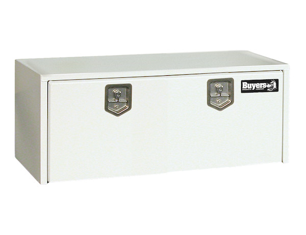 18x18x48 Inch White Steel Underbody Truck Box
