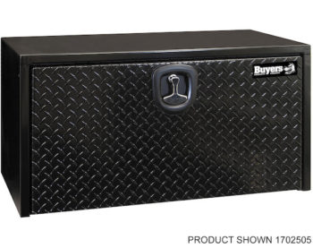 18x18x48 Inch Black Steel Underbody Truck Box With Aluminum Door