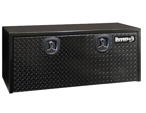18x18x48 Inch Black Steel Underbody Truck Box With Aluminum Door