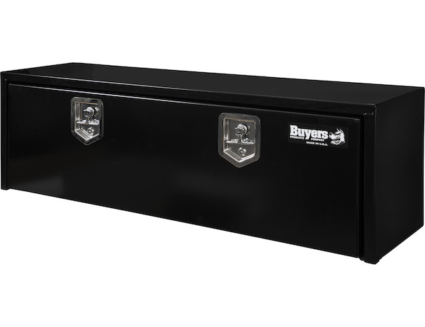 15x13x48 Inch Black Steel Underbody Truck Box with T-Handle