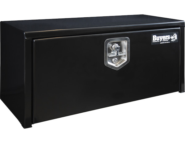 14x12x30 Inch Black Steel Underbody Truck Box with T-Handle