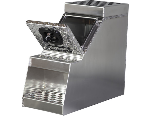 24x28x30 Inch Heavy Duty Diamond Tread Aluminum Step Box