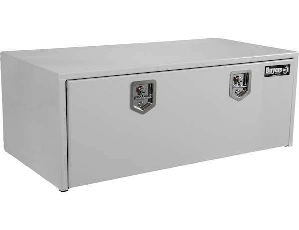 18x24x48 Inch White Steel Underbody Truck Box