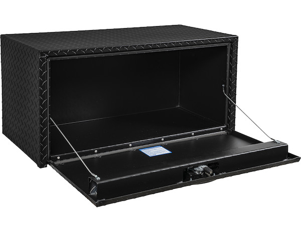 18x18x36 Inch Textured Matte Black Diamond Tread Aluminum Underbody Truck Box