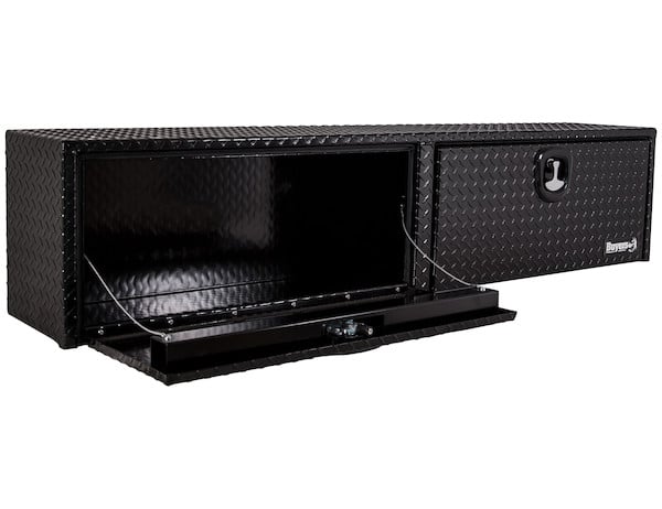 18x16x90 Inch Black Diamond Tread Aluminum Topsider Truck Box