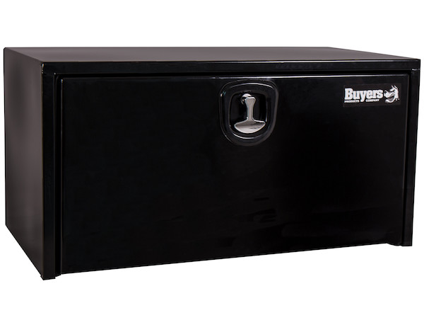 18x18x30 Inch Black Steel Underbody Truck Box With 3-Point Latch
