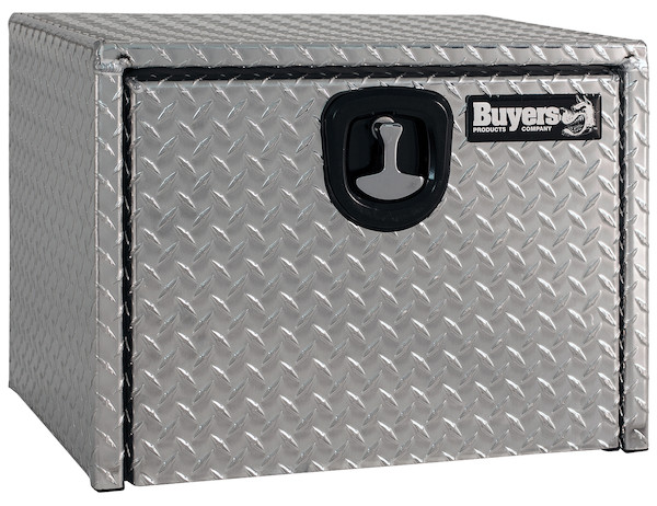 18x18x24 Inch Diamond Tread Aluminum Underbody Truck Box with 3-Pt. Latch