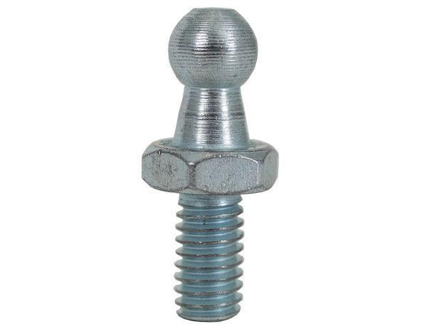 10 Millimeter Ball Stud with 5/16-18 Threaded Stud - Zinc Plated