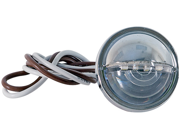 1.5 Inch Clear Round License/Utility Light With 4 LED