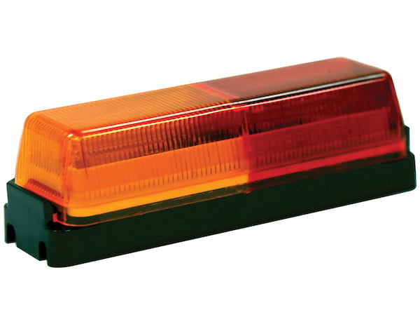 3.75 Inch Amber/Red Rectangular Marker/Clearance Light With 2 LED
