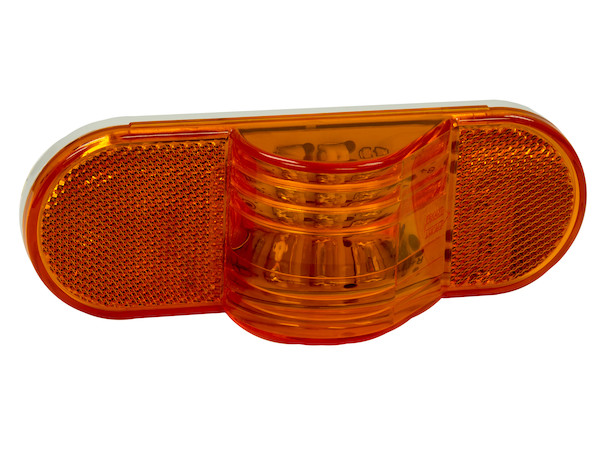 6 Inch Amber Oval Mid-Turn Signal-Side Marker Light With 9 LED