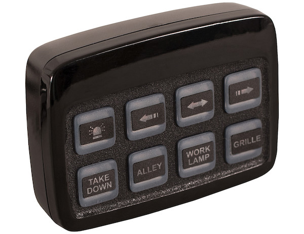 Black Pre-Wired 7-Function Panel Multi-Function Programmable