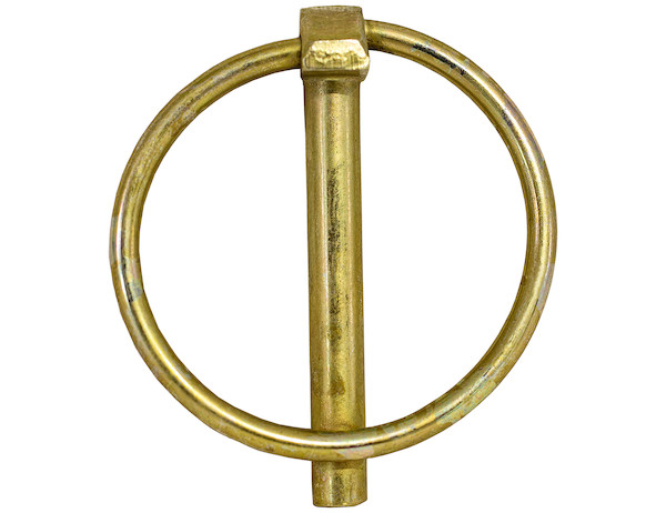 Yellow Zinc Plated Linch Pin - 1/4 Diameter x 1-3/4 Inch Long with Ring