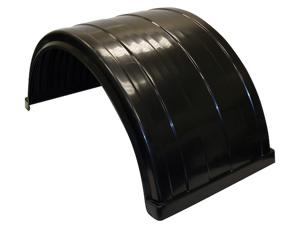 Ribbed Black Polyethylene Fender-Fits Up to 24.5 Inch Dual Rear Wheels