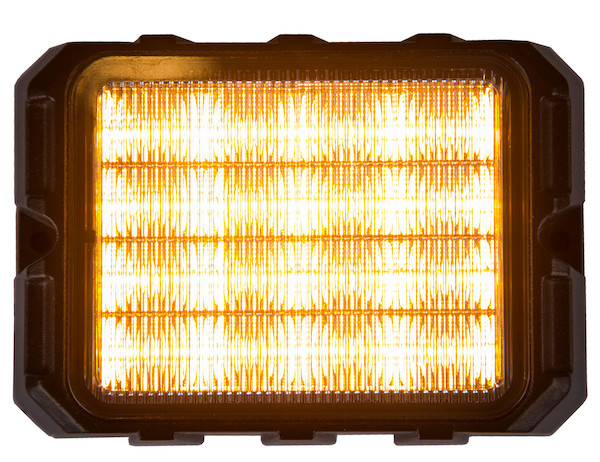 Quad Row 5 Inch Amber Strobe Light