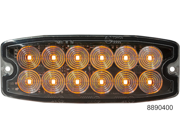 Amber Dual Row Ultra Thin 5 Inch LED Strobe Light