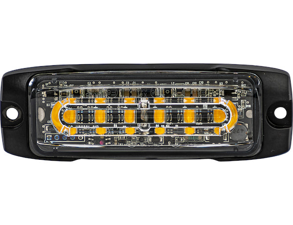 Ultra Thin Wide Angle 4 Inch LED Strobe Light - Amber