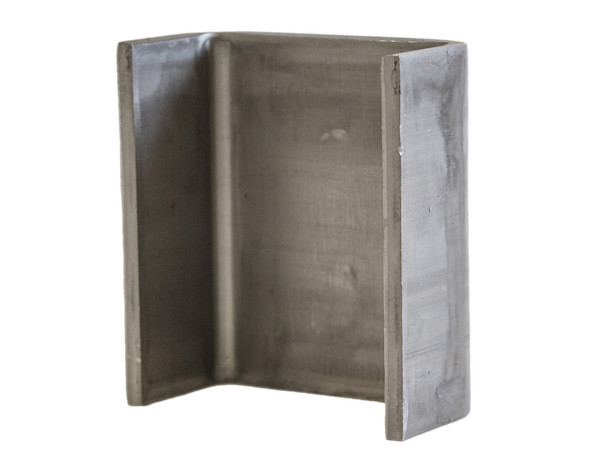 Straight Weld-On Stake Pocket - 1.5x3 Inch Inside x 4 Inch Depth