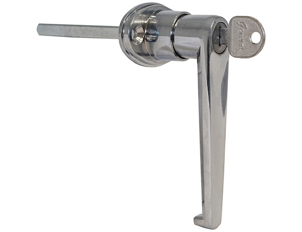 L-Type Locking Door Handle - 3-1/2 Inch Handle Length with CL001 Key