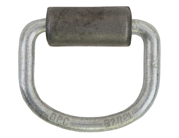 3/8 Inch Heavy Duty Rope Ring With Weld-On Mounting Bracket Zinc Plated