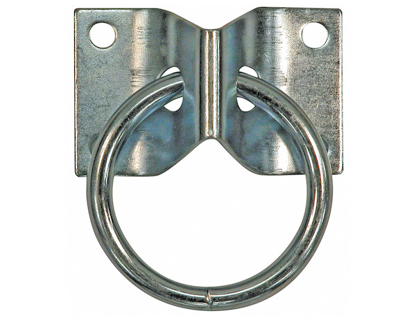 Surface Mounted Rope Ring With 2-Hole Integral Mounting Bracket Zinc Plated