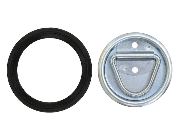 Surface Mounted Or Recessed Rope Ring Zinc Plated With Plastic Bezel