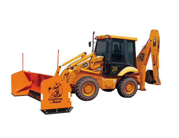 ScoopDogg Backhoe Snow Pusher With Trip Edge 12 Foot Wide