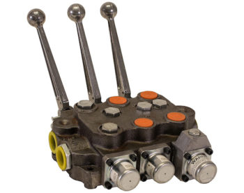 3 Spool Directional Control Valve 3-Way Detent In/4-way Spring Center/4-Way/PB