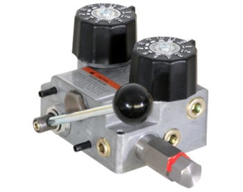 3/4 Inch NPT Dual Flow Hydraulic Spreader Valve And Console 7-15 GPM