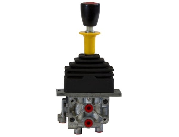 Single Lever Air Control Valve - 4-way Hoist with Feather Down, No PTO Output Function, Spring Center