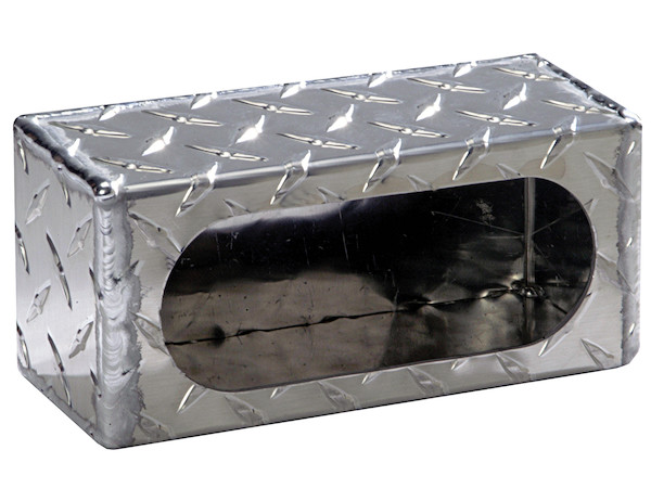 Single Oval Light Box Diamond Tread Aluminum