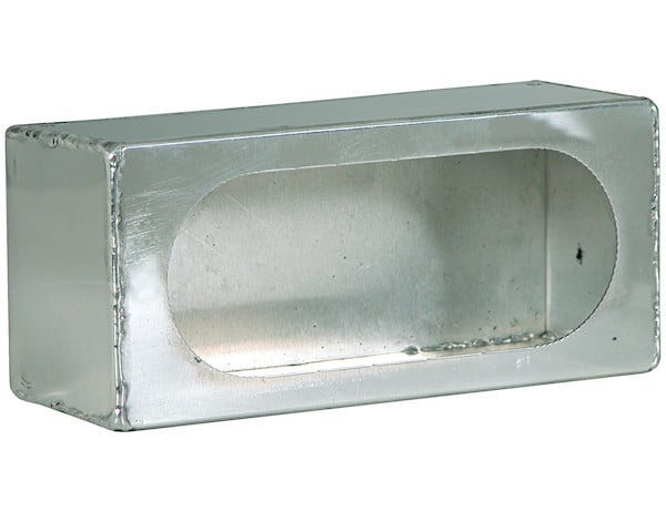 Single Oval Light Box Stainless Steel