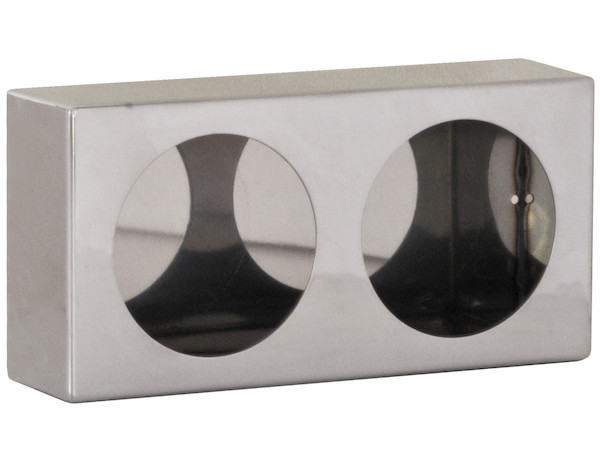 Dual Round Light Box Stainless Steel