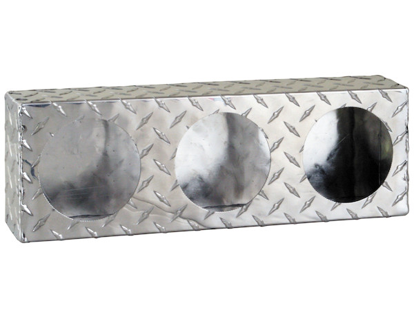 Triple Round Light Box Diamond Tread Aluminum