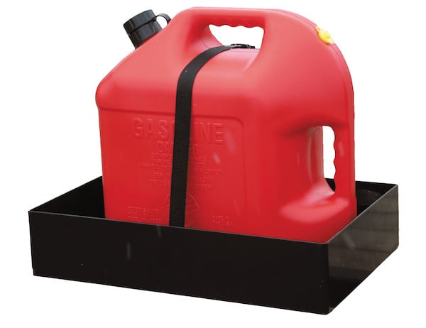 Gas Container Rack for Open/Enclosed Landscape Trailers
