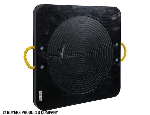 Ultra High Density Poly Outrigger Pad with Recessed Radius - 30 x 30 x 2 Inch