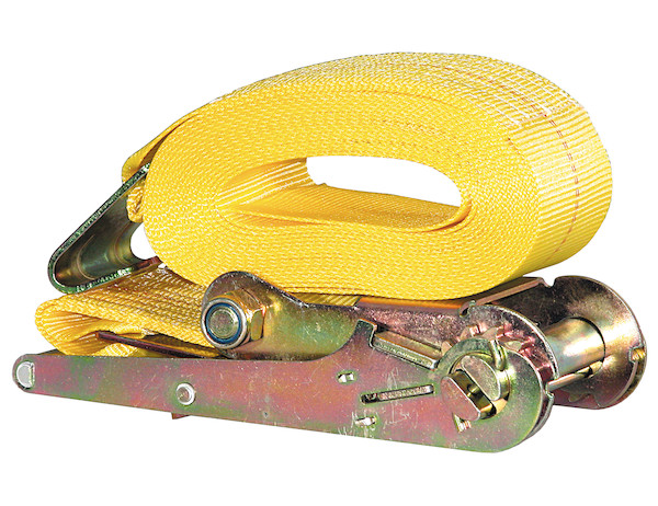 3 Inch x 27 Foot Ratchet Strap With Flat Hooks