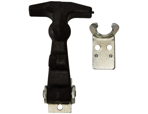 2-1/2 Inch Mini Easy Grip Rubber Hood Catch With Bracket